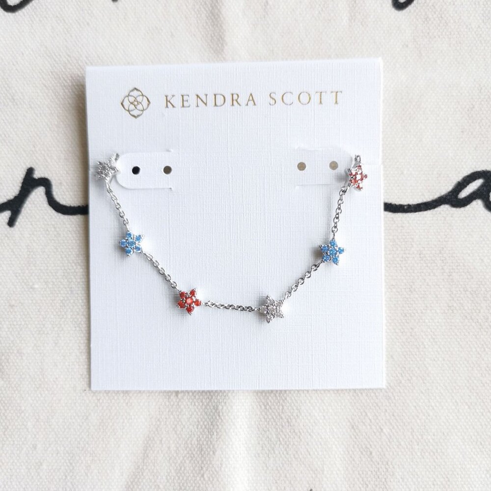 Kendra Scott Chain Bracelet - Sierra Star - Crystal Silver